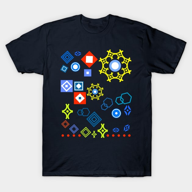 Colorful modern geometry T-Shirt by CindyS